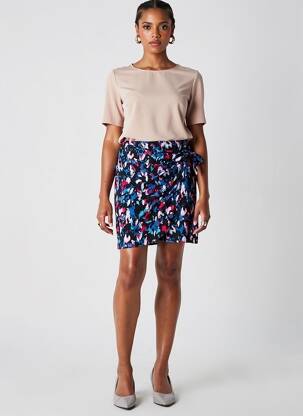 Jupe courte taille élastique noir VILA femme