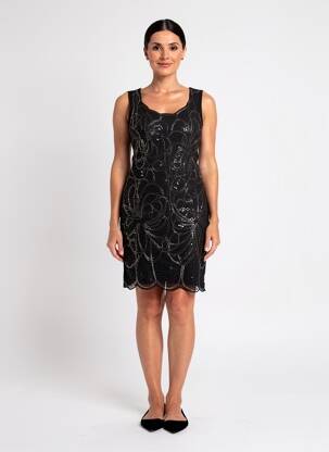 Robe courte sans manche sans manche noir MOLLY BRACKEN femme