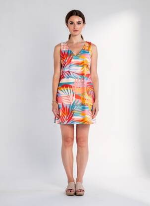 Robe courte sans manche sans manche orange MOLLY BRACKEN femme