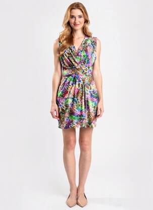 Robe courte sans manche sans manche bleu MORGAN femme