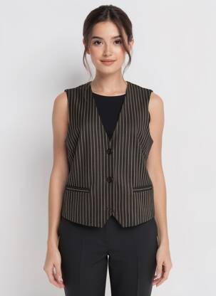 Gilet sans manche poches noir B.YOUNG femme