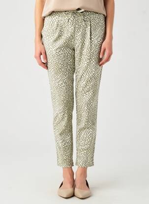 Pantalon slim taille élastique taille normale vert B.YOUNG femme