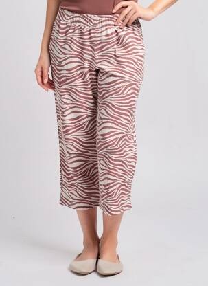 Pantalon 7/8 stretch taille normale rose B.YOUNG femme