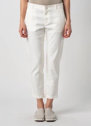 Pantalon chino tissage popeline taille normale beige SALSA femme