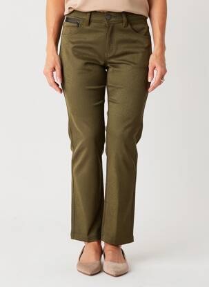 Pantalon slim stretch taille normale vert S.QUISE femme