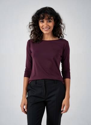 T-shirt manches 3/4 manches 3/4 violet OTTOD'AME femme