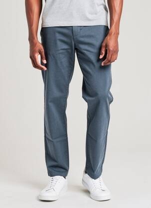 Pantalon chino poches taille normale bleu KNOWLEDGE COTTON APPAREL homme