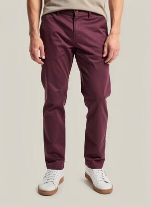 Pantalon chino tissage popeline taille normale violet SCOTCH & SODA homme