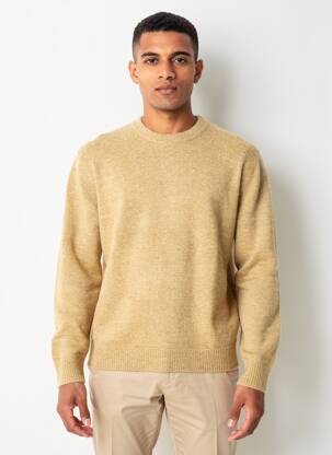 Pull stretch manches longues beige SCOTCH & SODA homme