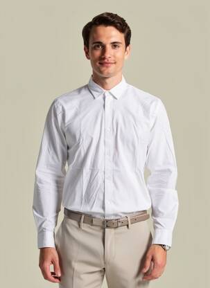 Chemise manches longues coupe cintrée blanc SCOTCH & SODA homme