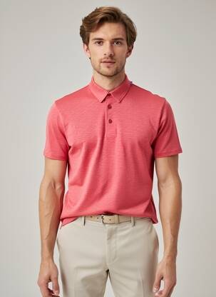 T-shirt coupe cintrée manches courtes rouge ANONYM APPAREL homme
