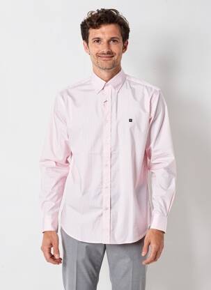 Chemise manches longues coupe cintrée rose LION OF PORCHES homme
