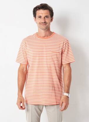 T-shirt coupe droite manches courtes orange ARMOR LUX homme