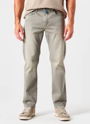 Pantalon droit stretch taille normale gris PIERRE CARDIN homme