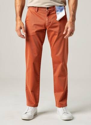 Pantalon chino stretch taille normale orange M5 BY MEYER homme