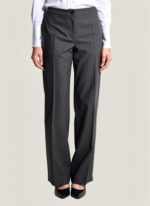 Pantalon droit stretch taille normale noir SIGNE NATURE femme