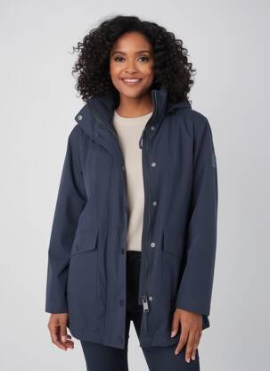 Parka fermeture zippée sur le devant a capuche bleu CECIL femme