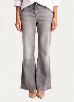 Pantalon flare stretch taille normale gris CECIL femme