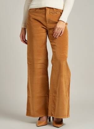 Pantalon flare stretch taille normale marron COUTURIST femme