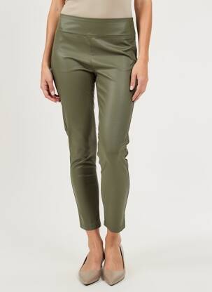 Legging effet matière satinée taille normale vert SOYACONCEPT femme