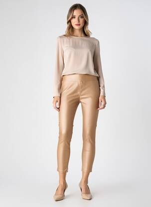 Legging stretch taille normale beige SOYACONCEPT femme