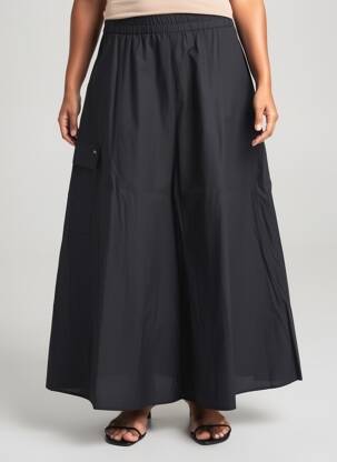 Jupe longue taille normale noir ANDAM femme