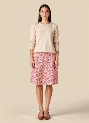 Jupe courte taille élastique rouge LA FIANCÉE femme
