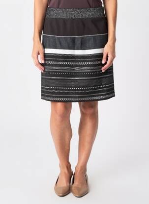 Jupe courte taille élastique noir DESIGUAL femme
