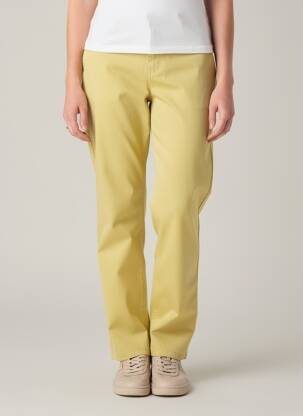 Pantalon chino stretch taille normale vert COUTURIST femme