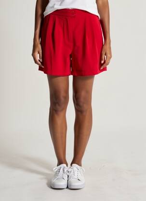 Short coupe fluide taille normale rouge SMASH WEAR femme
