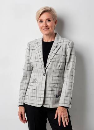Blazer poches gris ANDAM femme