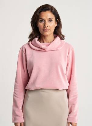 Sweat-shirt stretch manches longues rose CECIL femme