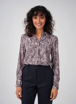 Chemisier manches longues manches longues violet SURKANA femme