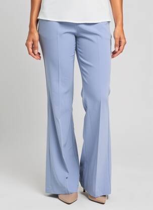 Pantalon flare stretch taille haute bleu MARYLEY femme