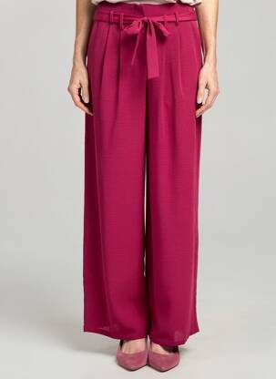 Pantalon droit taille normale taille normale violet ANDY & LUCY femme