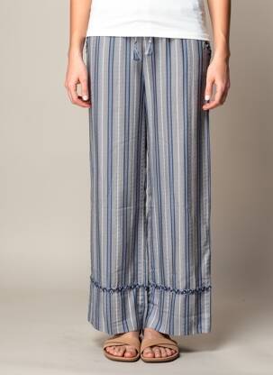 Pantalon large coupe fluide taille normale bleu LA PETITE ETOILE femme