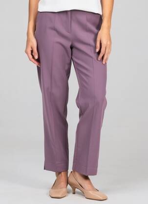 Pantalon slim taille élastique violet MARYLEY femme