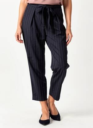 Pantalon 7/8 taille haute taille haute bleu LA PETITE ETOILE femme