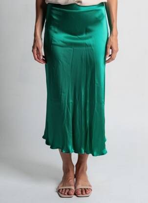 Jupe longue taille haute vert LA PETITE ETOILE femme