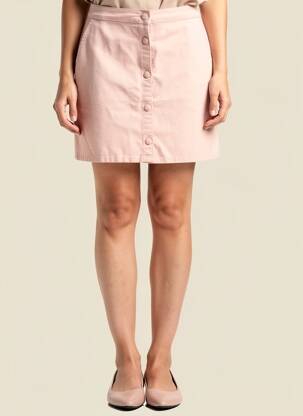 Jupe courte taille à pinces rose LA PETITE ETOILE femme
