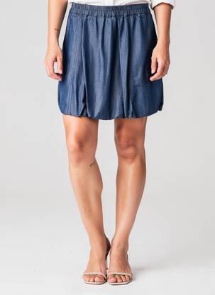 Jupe courte taille élastique bleu NUMPH femme