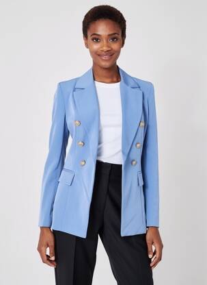 Blazer poches bleu MARYLEY femme