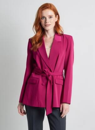 Blazer poches rouge LA PETITE ETOILE femme