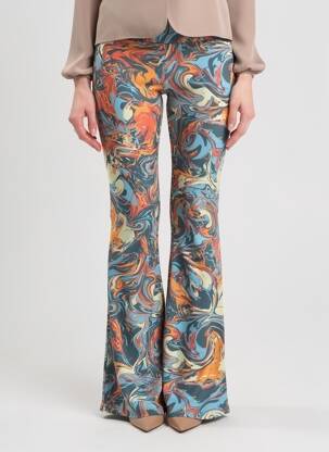 Legging effet matière satinée taille haute bleu BLUTSGESCHWISTER femme