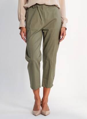 Pantalon 7/8 taille élastique taille normale vert NEW HAO MAI femme