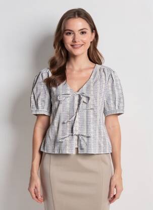Chemisier manches courtes manches courtes noir ARTLOVE femme