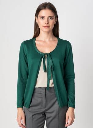 Gilet manches longues manches 3/4 vert LA PETITE ETOILE femme