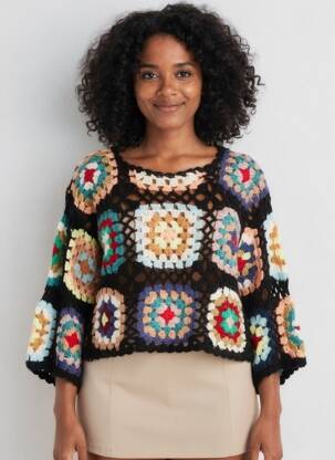 Pull stretch manches longues noir SOUVENIR femme
