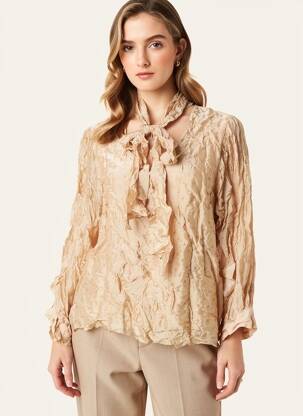 Blouse manches 3/4 manches 3/4 rose ANGELA DAVIS femme