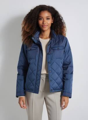 Doudoune manches longues sans capuche bleu TEDDY SMITH femme